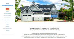 Desktop Screenshot of doorremotesonline.com